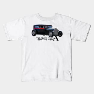 1928 Ford Model A Street Rod Sedan Kids T-Shirt